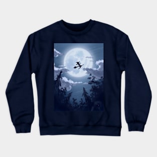 The witch in the moonlight Crewneck Sweatshirt